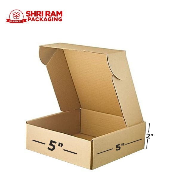 Shri Ram Packaging 3 Ply Brown Flap Box 5x5x2 Inch | Shipping & Packaging Box