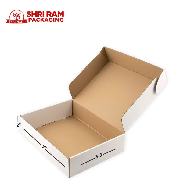 Shri Ram Packaging 3 Ply White Flap Box 7x5.5x2 Inch | Shipping & Packaging Box