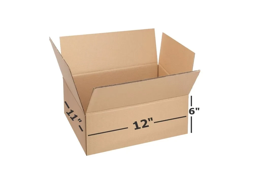 Shri Ram Packaging 5 Ply Brown Corrugated Box Length 12 inches Width 11 inches Height 6 inches Pack of 200 Packaging Material E commerce best Courier Boxes