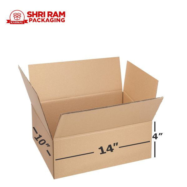 Shri Ram Packaging 3 Ply Brown Corrugated Box 14x10x4 Inch | Shipping & Packaging Box