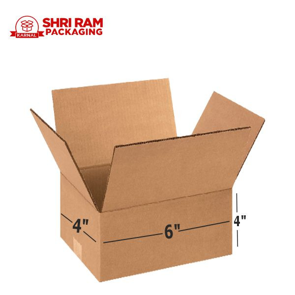 Shri ram packaging 3 Ply Brown Corrugated Box 6x4x4 Inch | Shipping & Packaging Box