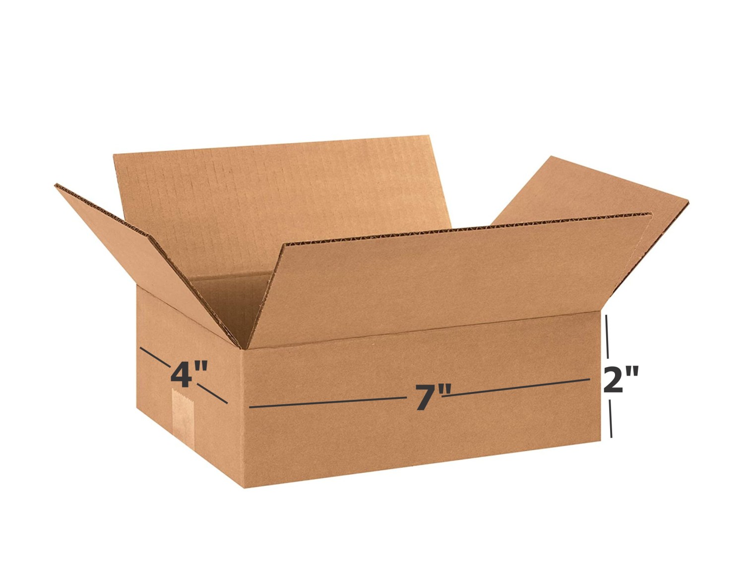 3 Ply Brown Corrugated Box Length 7 inches Width 4 inches Height 2 inches Pack of 1000 Boxes Packaging Material E commerce best Courier Packaging Material