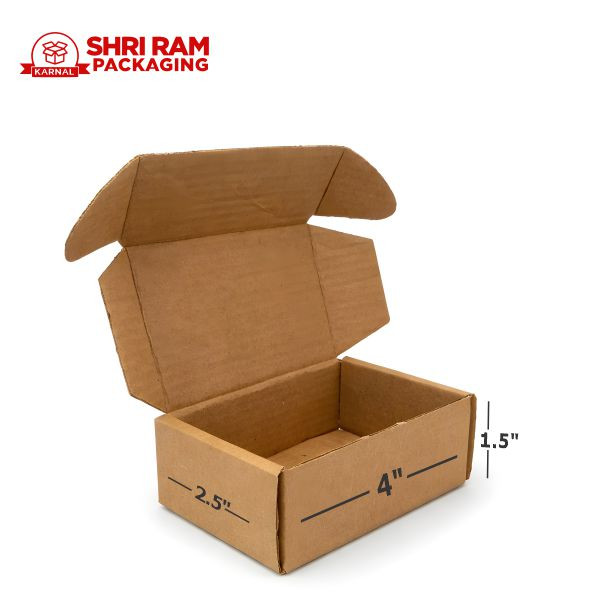 Shri Ram Packaging 3 Ply Brown Flap Box 4x2.5x1.5 Inch | Shipping & Packaging Box