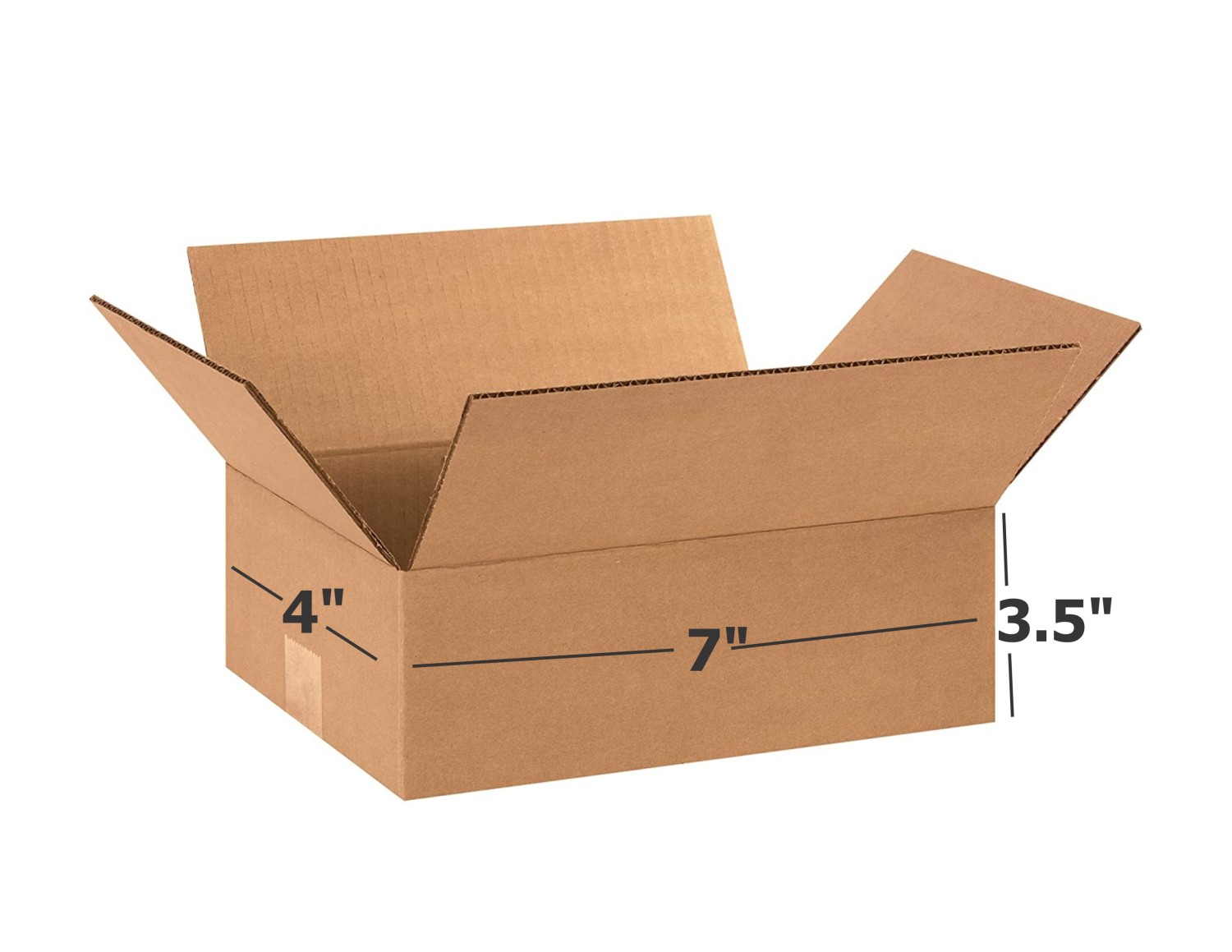 3 Ply Brown Corrugated Box Length 7 inches Width 4 inches Height 3.5 inches Pack of 1000 Boxes Packaging Material E commerce best Courier Boxes