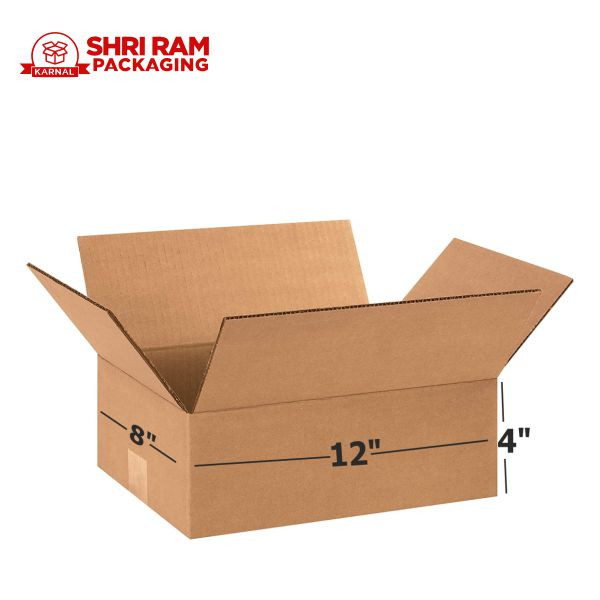 Shri Ram Packaging 3 Ply Brown Corrugated Box 12x8x4 Inch | Shipping & Packaging Box