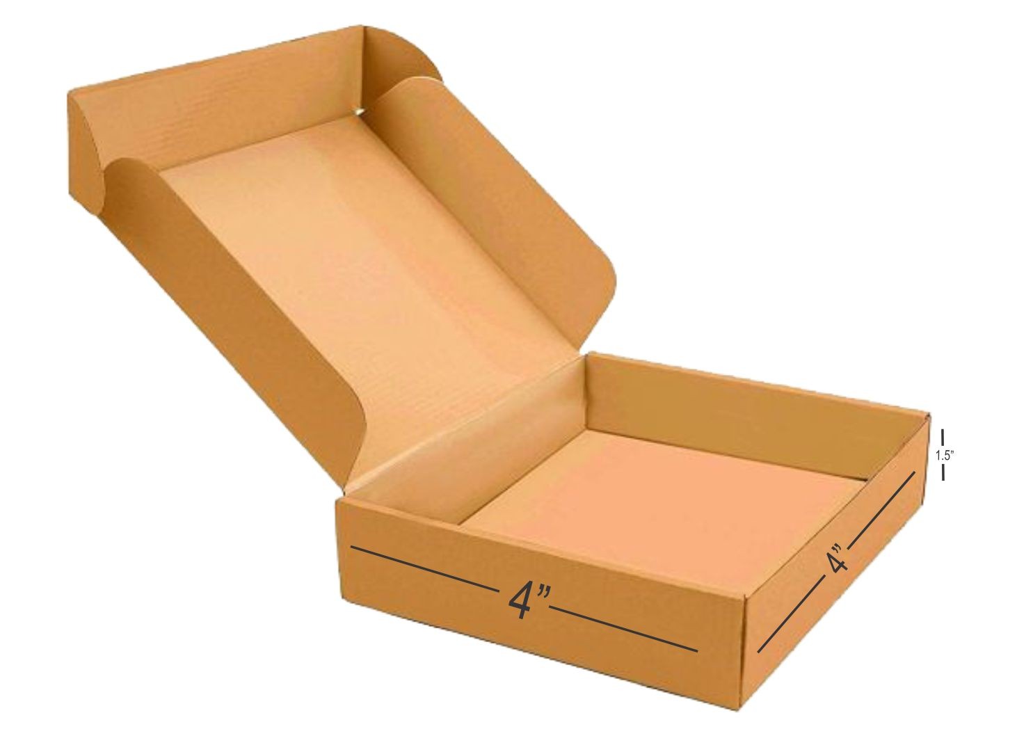 3 Ply Flap Box Brown Corrugated Box Length 4 inches Width 4 inches Height 1.5 inches Pack of 1000 Packaging Material E commerce best Courier Boxes
