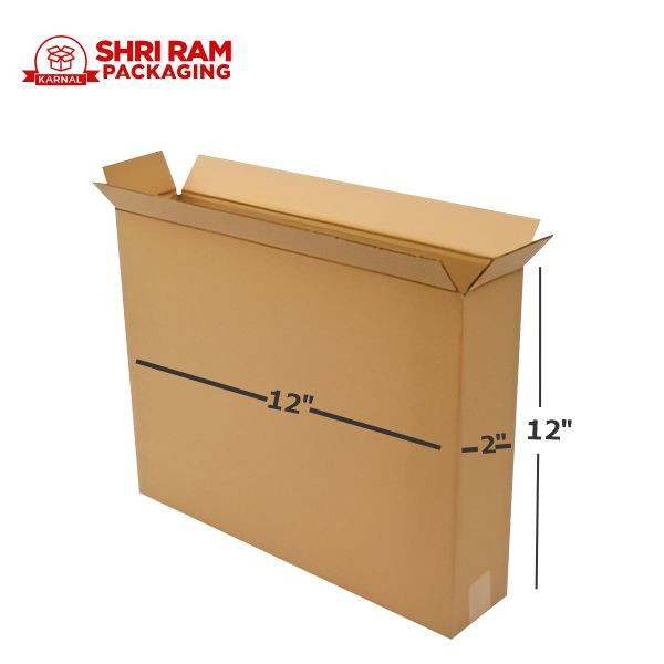 Shri Ram Packaging 3 Ply Brown Corrugated Box 12x2x12 Inch | Shipping & Packaging Box