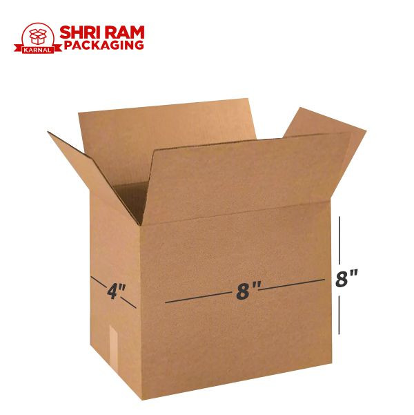 Shri Ram Packaging 3 Ply Brown Corrugated Box 8x4x8 Inch | Shipping & Packaging Box