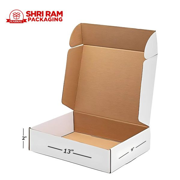 Shri Ram Packaging 3 Ply White Flap Box 13x9x2 Inch Pack of 500 | Shipping & Packaging Box