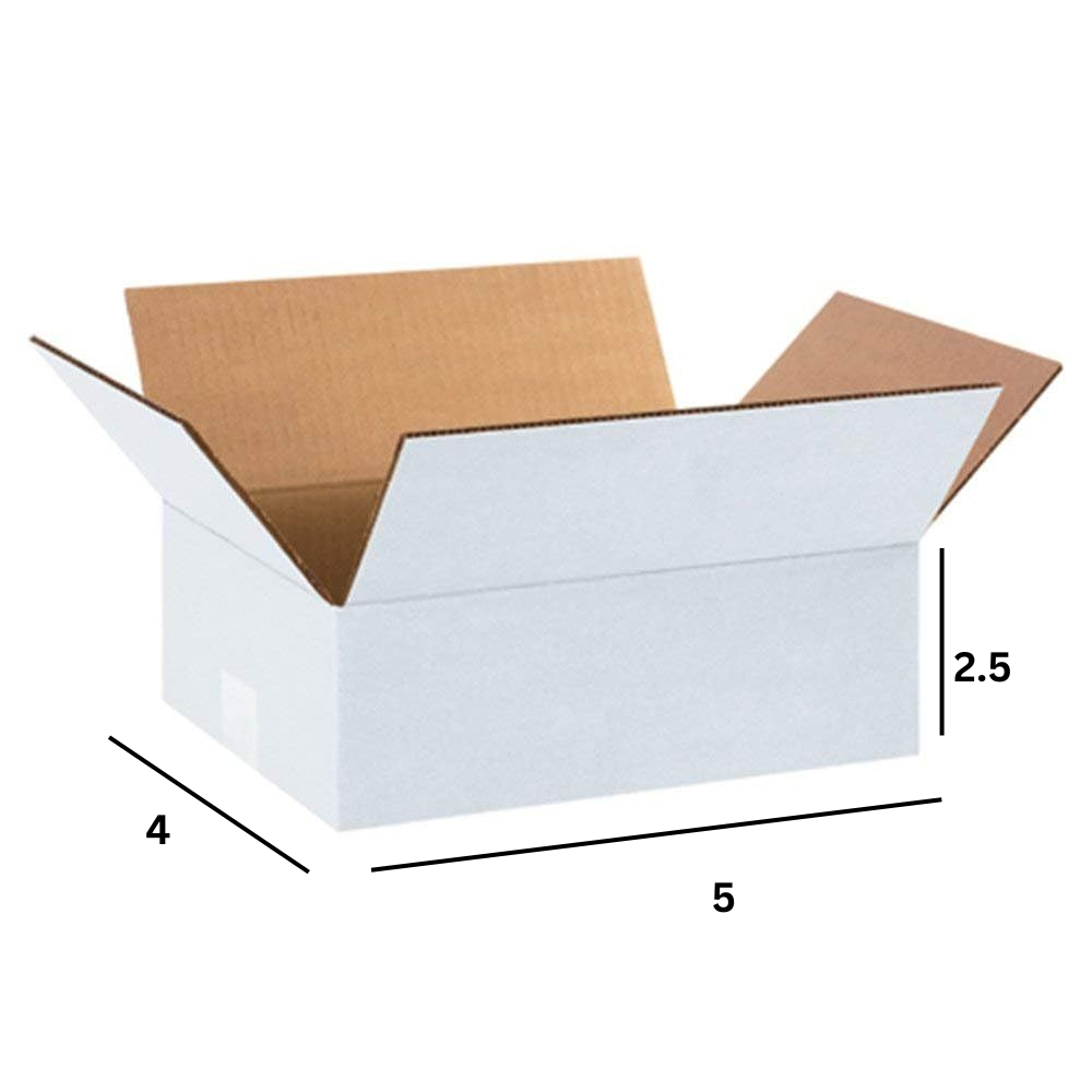 shri ram packaging 3 Ply White Box Corrugated Box Length 5 inches Width 4 inches Height 2.5 inches Pack of 1000 Boxes Packaging Material E commerce best Courier Boxes