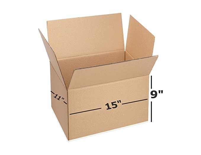 Shri Ram Packaging 5 Ply Brown Corrugated Box Length 15 inches Width 11 inches Height 9 inches Pack of 200 Packaging Material E commerce best Courier Boxes