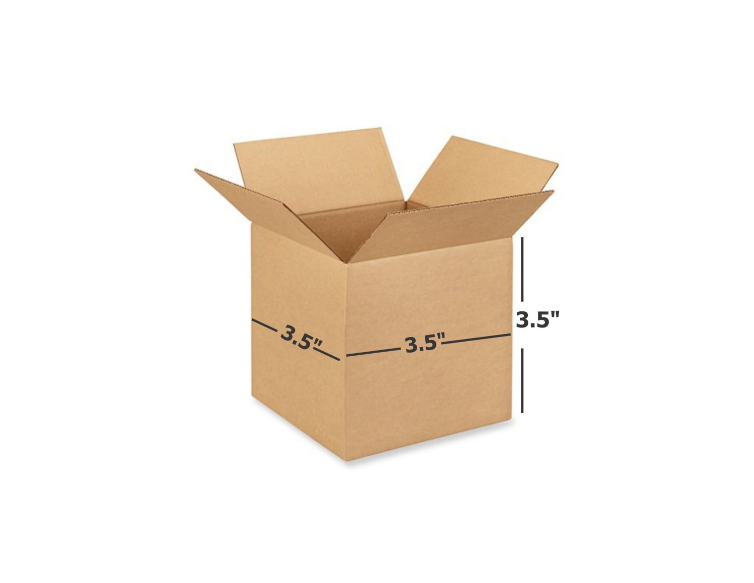 Shri Ram Packaging 3 Ply Brown Corrugated Box Length 3.5 inches Width 3.5 inches Height 3.5 inches Pack of 1000  Packaging Material E commerce best Courier Boxes