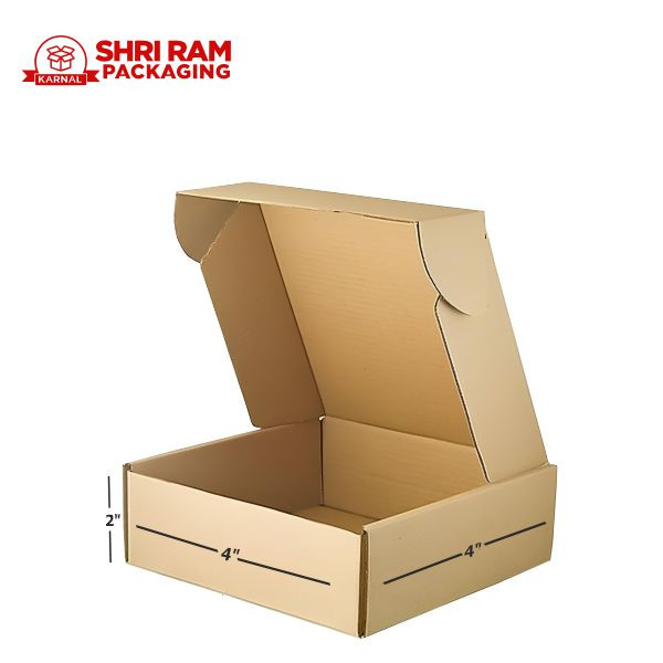 Shri Ram Packaging 3 Ply Brown Flap Box 4x4x2 Inch | Shipping & Packaging Box