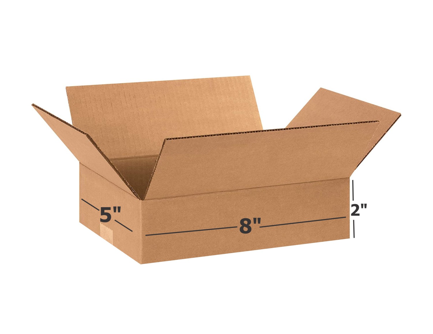 3 Ply Brown Box Corrugated Box Length 8 inches Width 5 inches Height 2 inches Pack of 1000 Boxes Packaging Material E commerce best Courier Boxes
