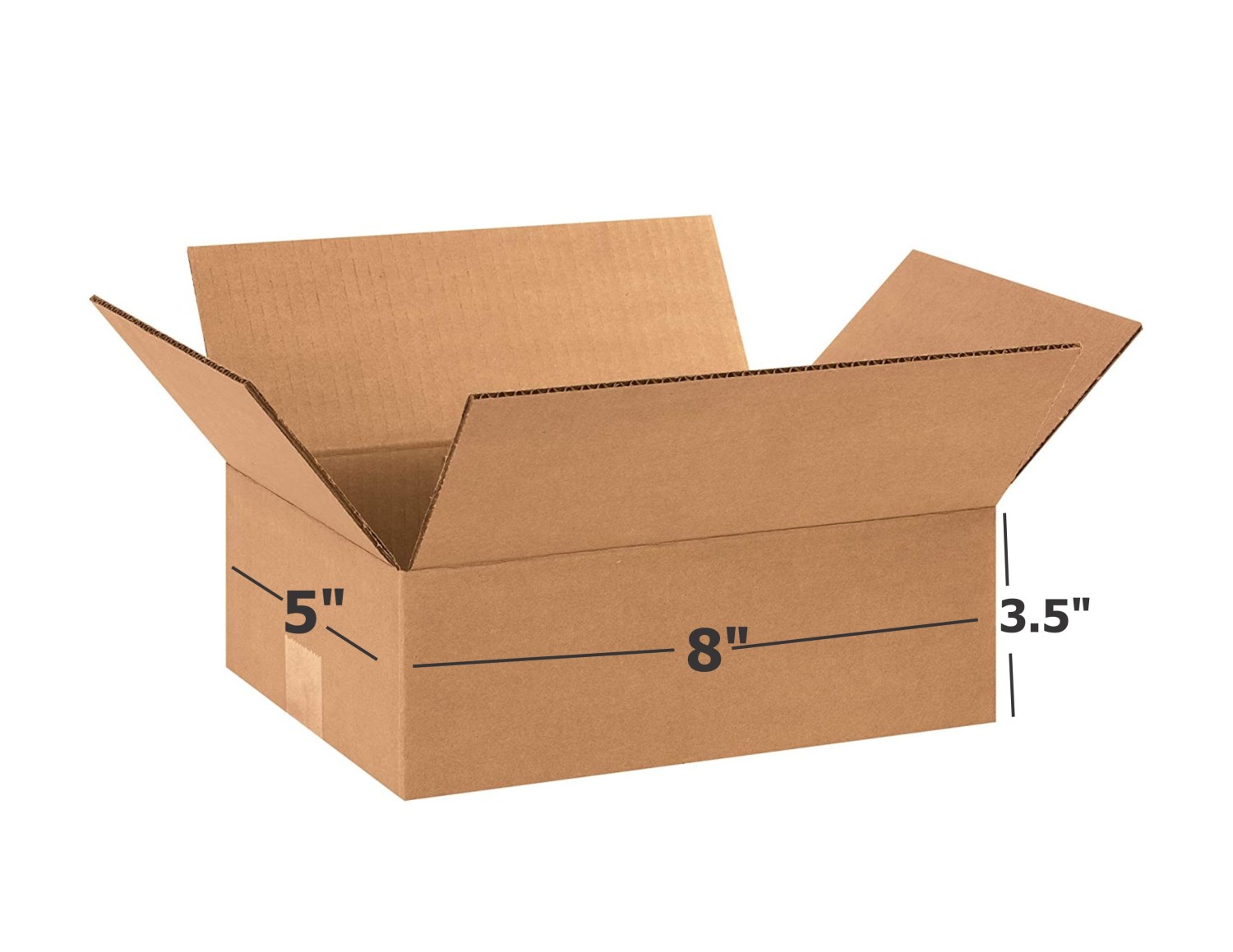 3 Ply Brown Box Corrugated Box Length 8 inches Width 5 inches Height 3.5 inches Pack of 1000 Packaging Material E commerce best Courier Boxes