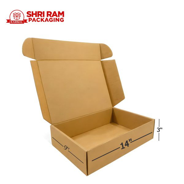 Shri Ram Packaging 3 Ply Brown Flap Box 14x9x3 Inch Pack of 500  | Shipping & Packaging Box