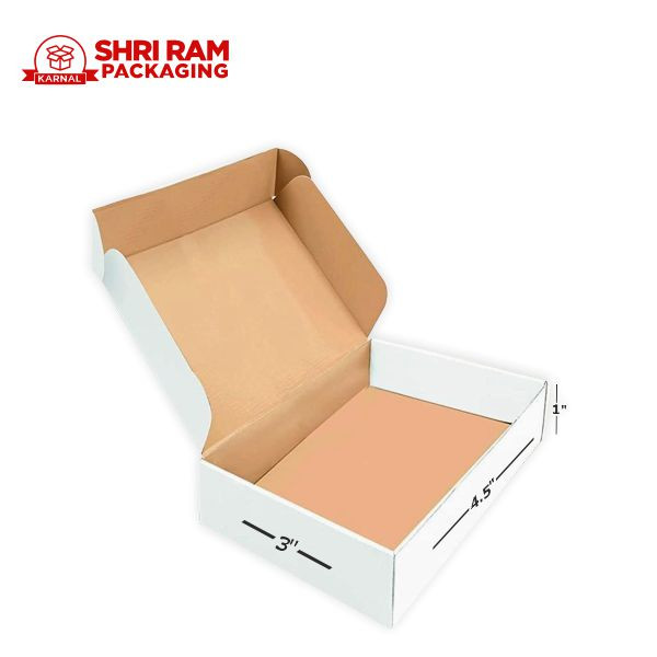 Shri Ram Packaging 3 Ply White Flap Box 4.5x3x1 Inch Pack of 1000 | Shipping & Packaging Box